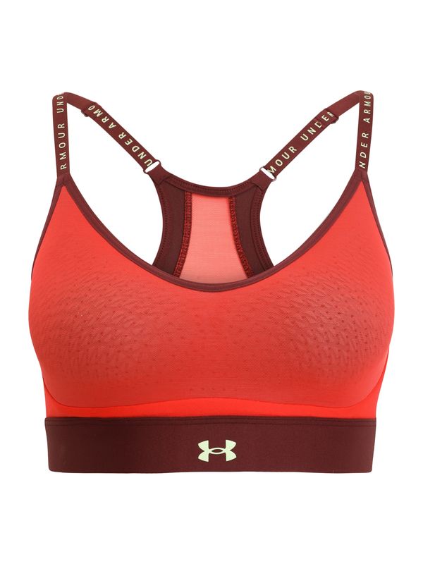 UNDER ARMOUR UNDER ARMOUR Спортен сутиен 'Infinity'  червено / винено червено / бяло