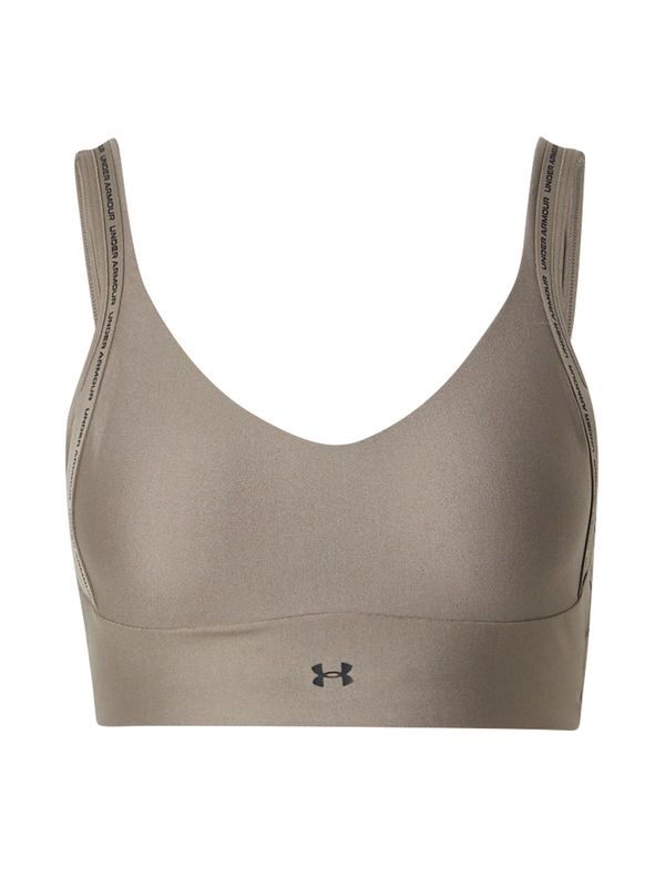 UNDER ARMOUR UNDER ARMOUR Спортен сутиен 'Infinity'  таупе сиво / черно