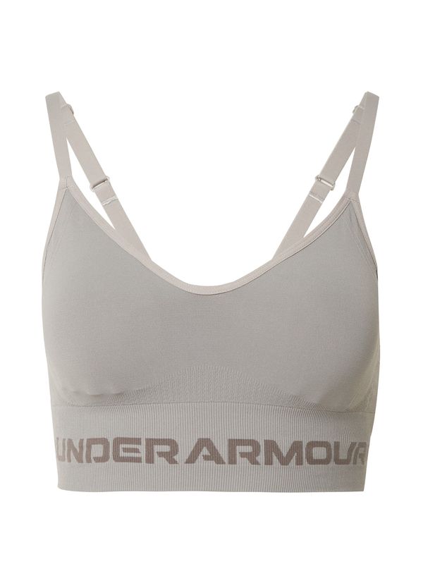 UNDER ARMOUR UNDER ARMOUR Спортен сутиен  сиво / черно