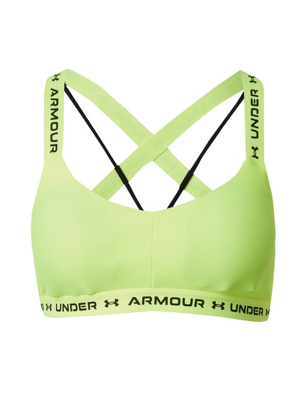 UNDER ARMOUR UNDER ARMOUR Спортен сутиен  светлозелено / черно