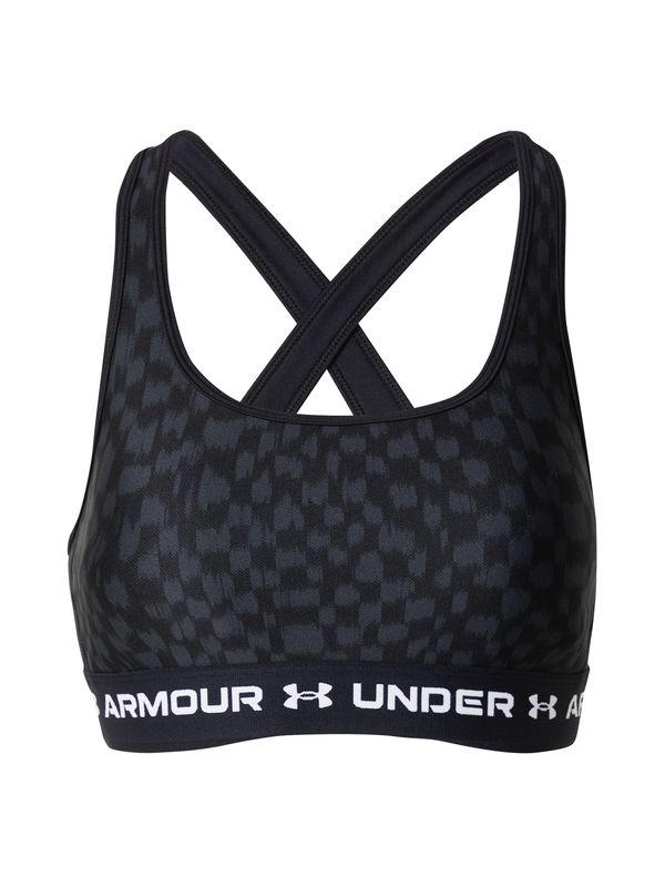 UNDER ARMOUR UNDER ARMOUR Спортен сутиен  тъмносиво / черно / бяло