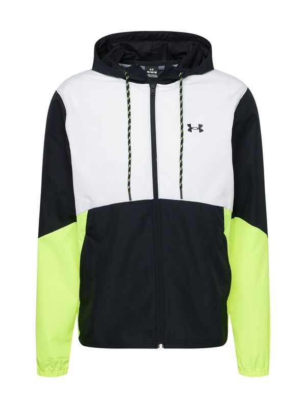 UNDER ARMOUR UNDER ARMOUR Спортно яке 'Legacy'  неоново зелено / черно / бяло