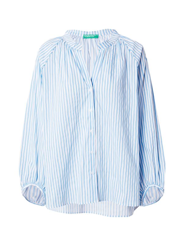 UNITED COLORS OF BENETTON UNITED COLORS OF BENETTON Блуза  лазурно синьо / бяло