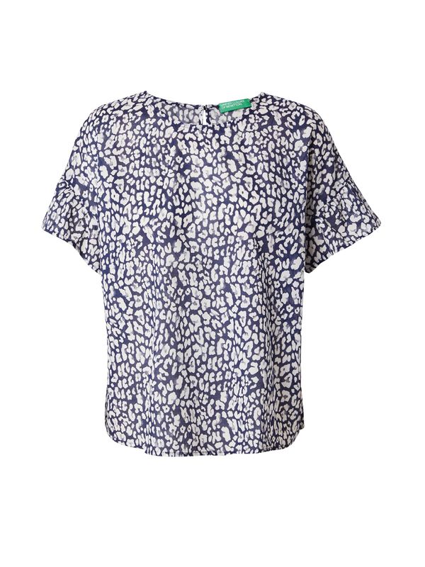 UNITED COLORS OF BENETTON UNITED COLORS OF BENETTON Блуза  тъмносиньо / бяло