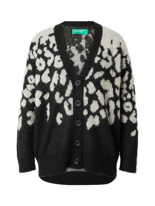 UNITED COLORS OF BENETTON UNITED COLORS OF BENETTON Плетена жилетка  кремаво / черно