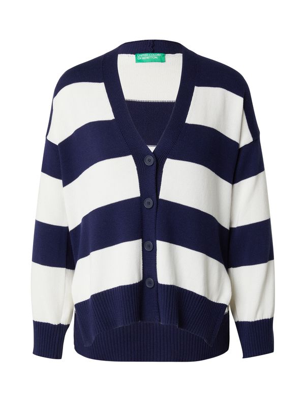 UNITED COLORS OF BENETTON UNITED COLORS OF BENETTON Плетена жилетка  морскосиньо / бяло