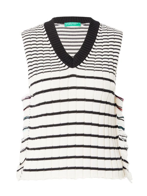 UNITED COLORS OF BENETTON UNITED COLORS OF BENETTON Пуловер  нефритено зелено / розово / черно / бяло