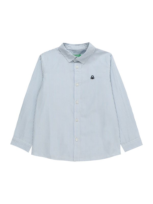 UNITED COLORS OF BENETTON UNITED COLORS OF BENETTON Риза  кремаво / нейви синьо / светлосиньо