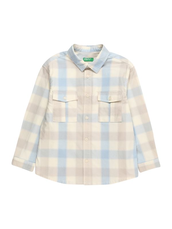 UNITED COLORS OF BENETTON UNITED COLORS OF BENETTON Риза  телесен цвят / екрю / светлосиньо