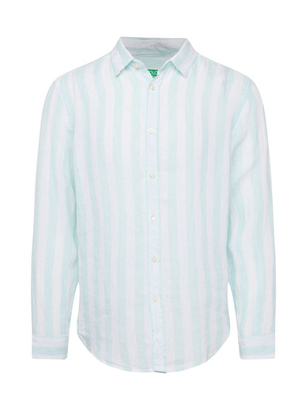 UNITED COLORS OF BENETTON UNITED COLORS OF BENETTON Риза  тюркоазен / бяло