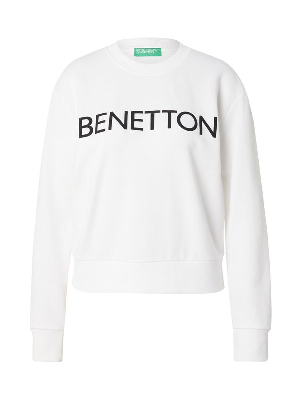 UNITED COLORS OF BENETTON UNITED COLORS OF BENETTON Суичър  черно / бяло