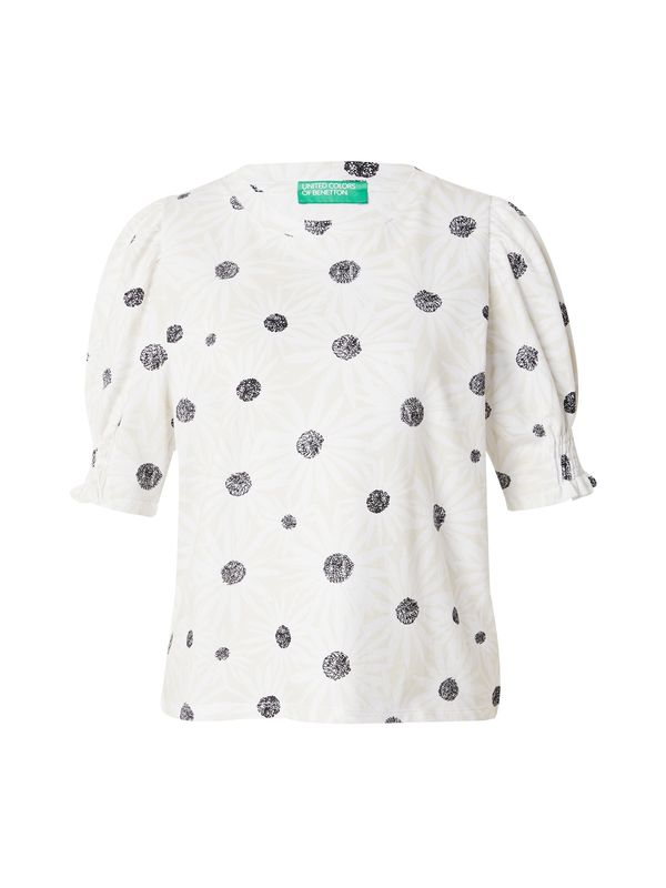 UNITED COLORS OF BENETTON UNITED COLORS OF BENETTON Тениска  бежово / черно / бяло