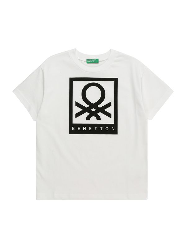 UNITED COLORS OF BENETTON UNITED COLORS OF BENETTON Тениска  черно / бяло