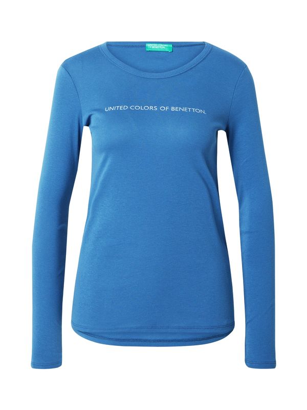 UNITED COLORS OF BENETTON UNITED COLORS OF BENETTON Тениска  лазурно синьо / бяло