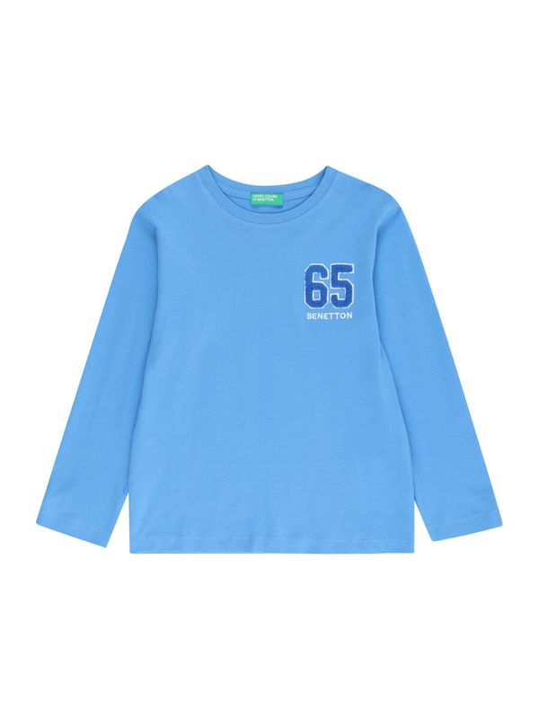 UNITED COLORS OF BENETTON UNITED COLORS OF BENETTON Тениска  лазурно синьо / кралско синьо / бяло