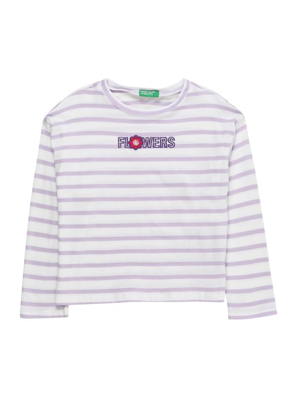 UNITED COLORS OF BENETTON UNITED COLORS OF BENETTON Тениска  лилав / червено / мръсно бяло