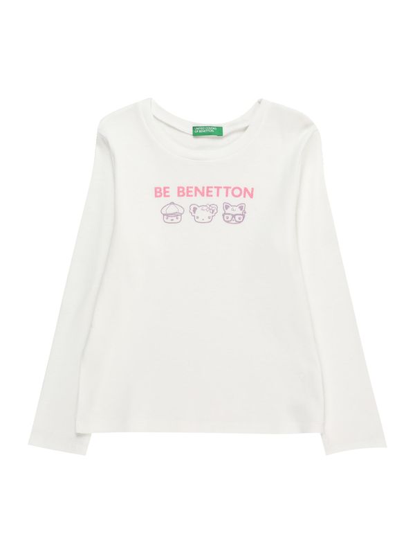 UNITED COLORS OF BENETTON UNITED COLORS OF BENETTON Тениска  лилав / светлорозово / бяло