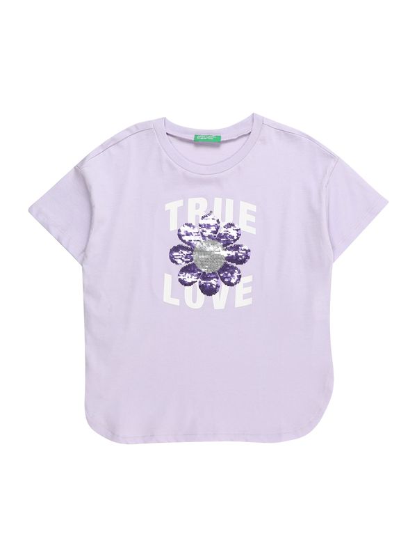 UNITED COLORS OF BENETTON UNITED COLORS OF BENETTON Тениска  люляк / тъмнолилаво / сребърно / бяло