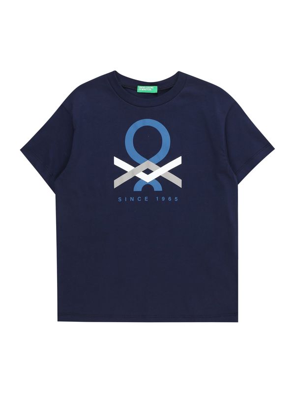 UNITED COLORS OF BENETTON UNITED COLORS OF BENETTON Тениска  морскосиньо / кралско синьо / сиво / бяло