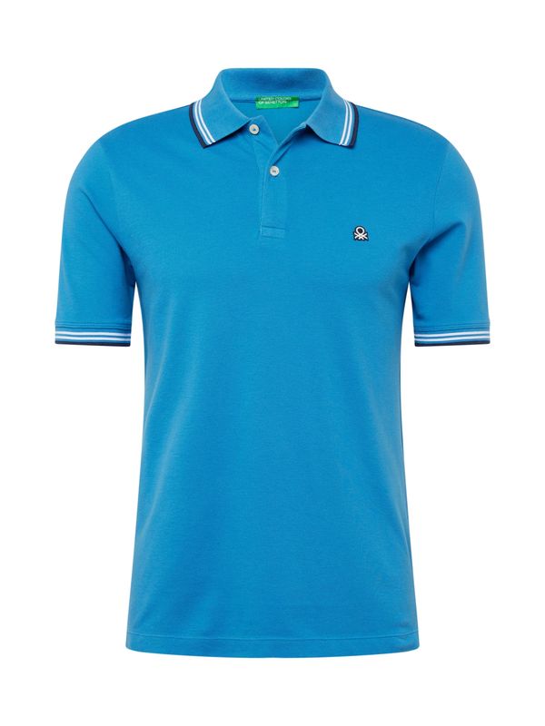 UNITED COLORS OF BENETTON UNITED COLORS OF BENETTON Тениска  морскосиньо / лазурно синьо / бяло