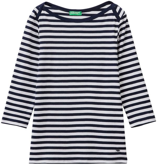 UNITED COLORS OF BENETTON UNITED COLORS OF BENETTON Тениска  морскосиньо / мръсно бяло