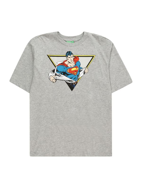 UNITED COLORS OF BENETTON UNITED COLORS OF BENETTON Тениска  небесносиньо / сив меланж / червено / черно