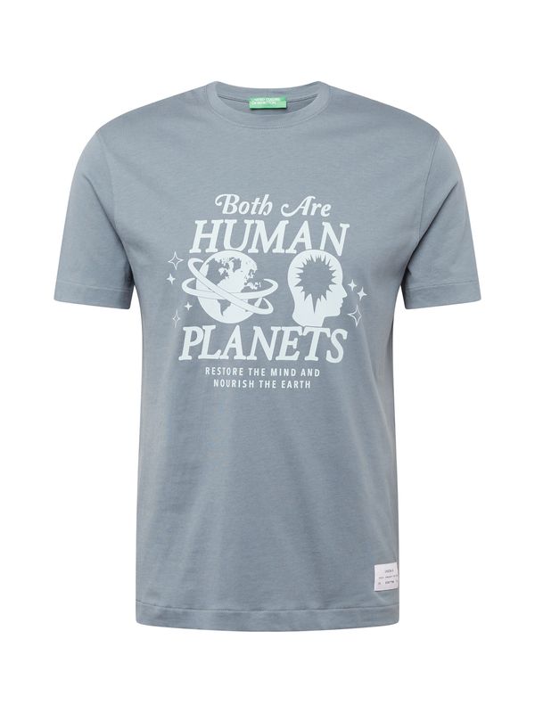 UNITED COLORS OF BENETTON UNITED COLORS OF BENETTON Тениска  пастелно синьо / сиво