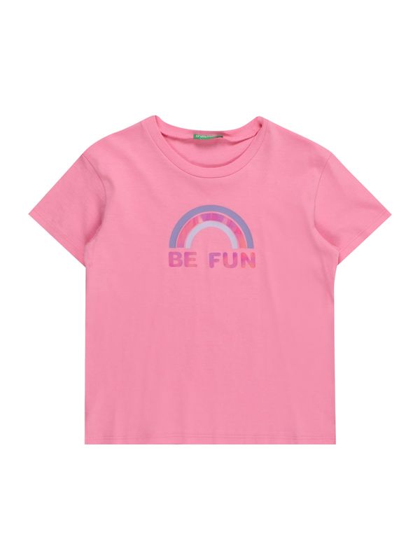 UNITED COLORS OF BENETTON UNITED COLORS OF BENETTON Тениска  сапфирено синьо / светлосиньо / тъмнолилаво / светлорозово