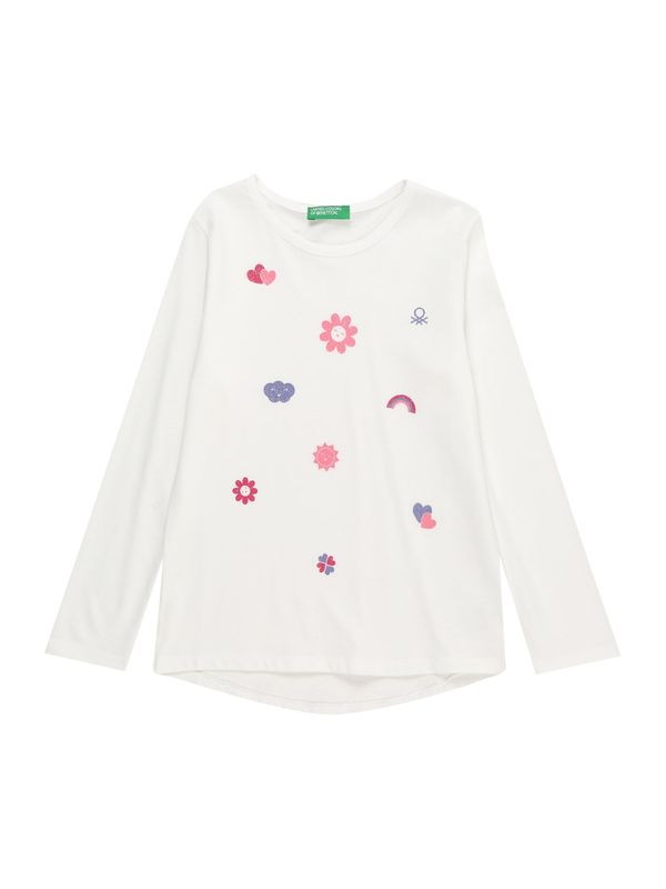 UNITED COLORS OF BENETTON UNITED COLORS OF BENETTON Тениска  синьо / розово / бяло