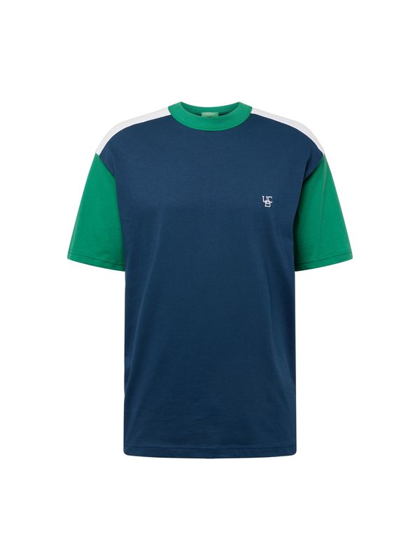 UNITED COLORS OF BENETTON UNITED COLORS OF BENETTON Тениска  синя тинтява / тревнозелено / бяло