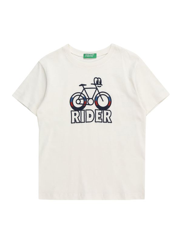 UNITED COLORS OF BENETTON UNITED COLORS OF BENETTON Тениска  слонова кост / морскосиньо / червено / бяло