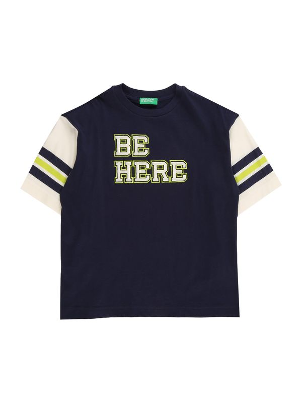 UNITED COLORS OF BENETTON UNITED COLORS OF BENETTON Тениска  светлобежово / морскосиньо / ябълка