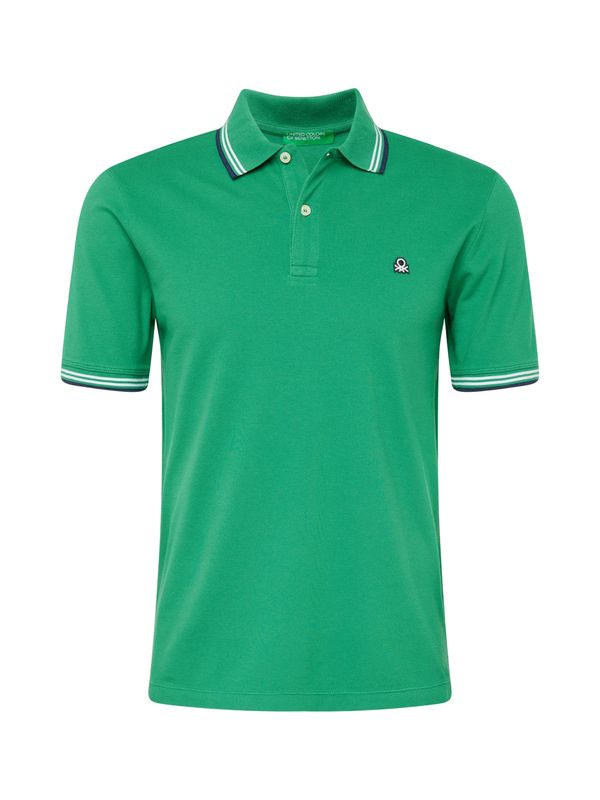 UNITED COLORS OF BENETTON UNITED COLORS OF BENETTON Тениска  тревнозелено / бяло