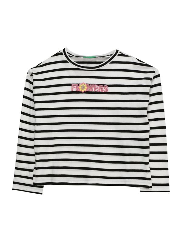 UNITED COLORS OF BENETTON UNITED COLORS OF BENETTON Тениска  жълто / бледорозово / черно / бяло