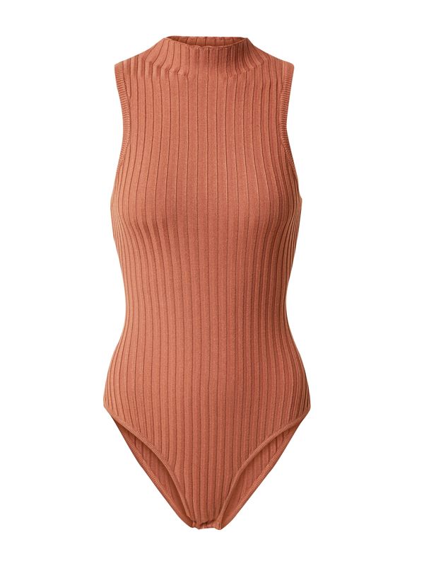 Urban Classics Urban Classics Блуза боди  ръждиво кафяво