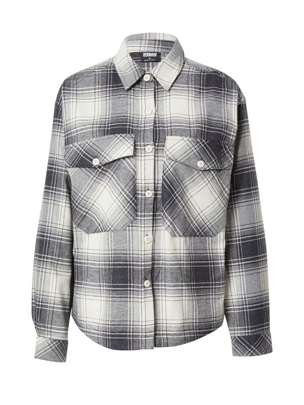 Urban Classics Urban Classics Блуза  сив меланж / черно / мръсно бяло