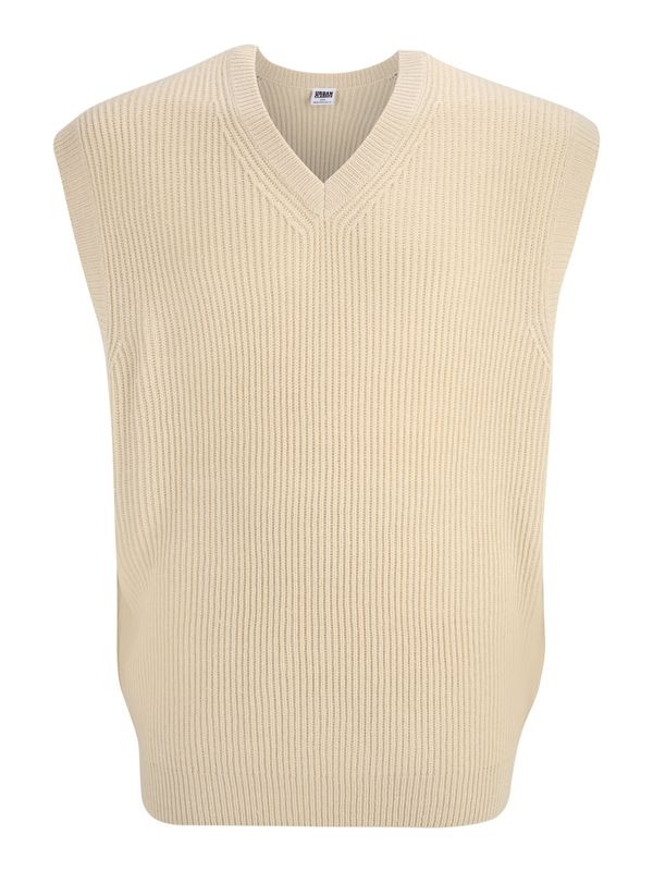 Urban Classics Urban Classics Мъжки плетен пуловер без ръкави  бежово