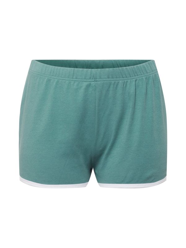 Urban Classics Urban Classics Панталон  нефритено зелено / бяло