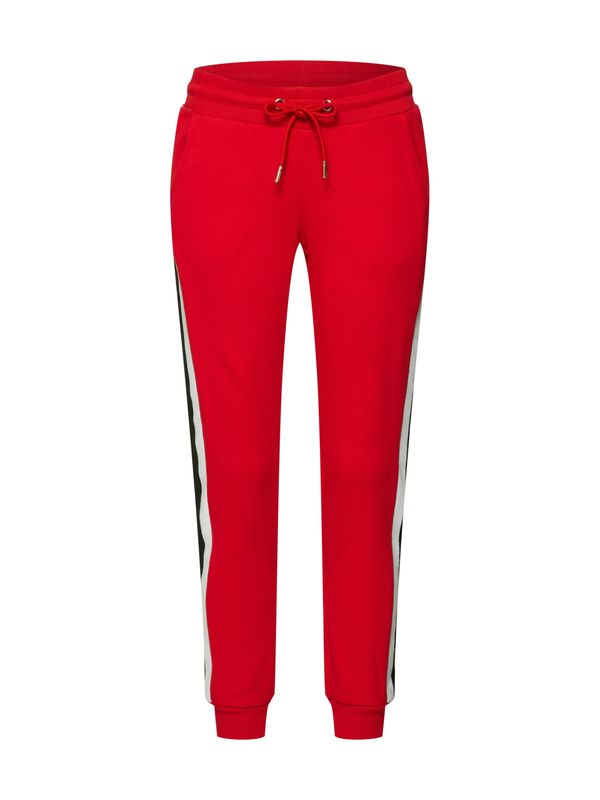 Urban Classics Urban Classics Панталон  огнено червено / черно / бяло