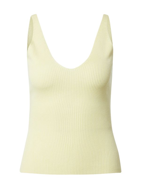 Urban Classics Urban Classics Плетен топ  пастелно жълто