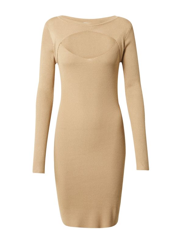 Urban Classics Urban Classics Плетена рокля  бежово