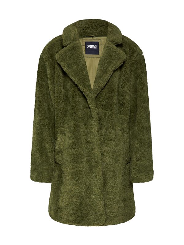 Urban Classics Urban Classics Преходно палто 'Sherpa'  маслина