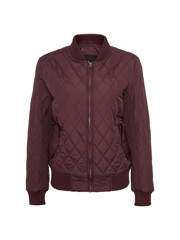 Urban Classics Urban Classics Преходно яке 'Diamond Quilt'  тъмночервено