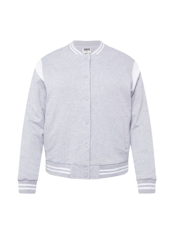 Urban Classics Urban Classics Преходно яке  сиво / бяло