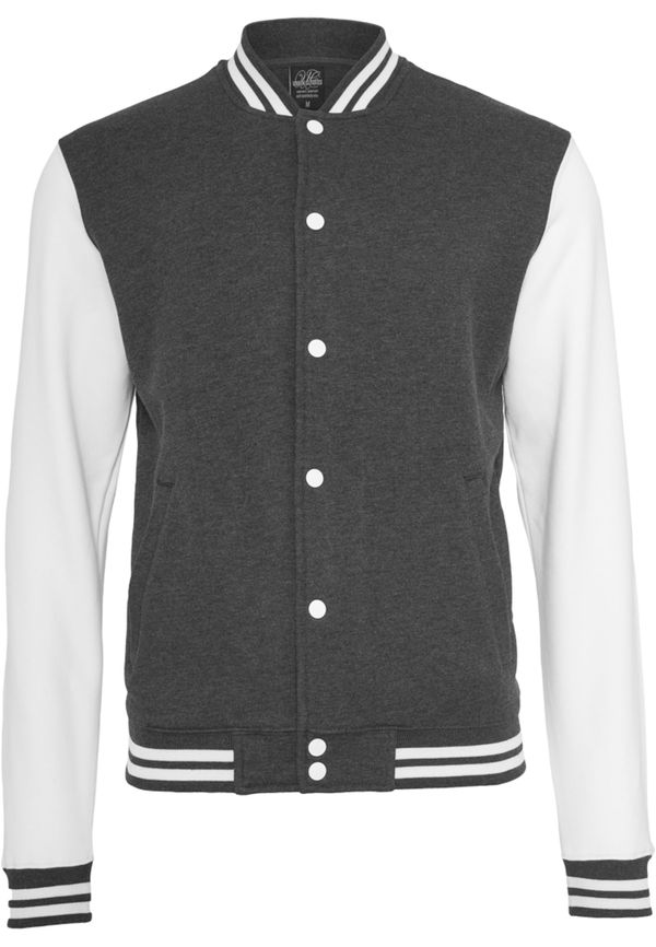 Urban Classics Urban Classics Преходно яке  тъмносиво / бяло