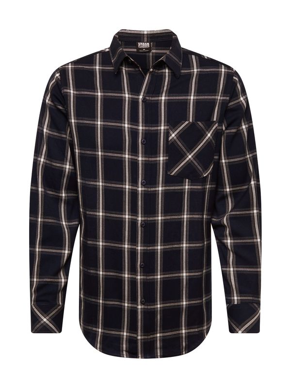 Urban Classics Urban Classics Риза  нощно синьо / сиво / светлосиво