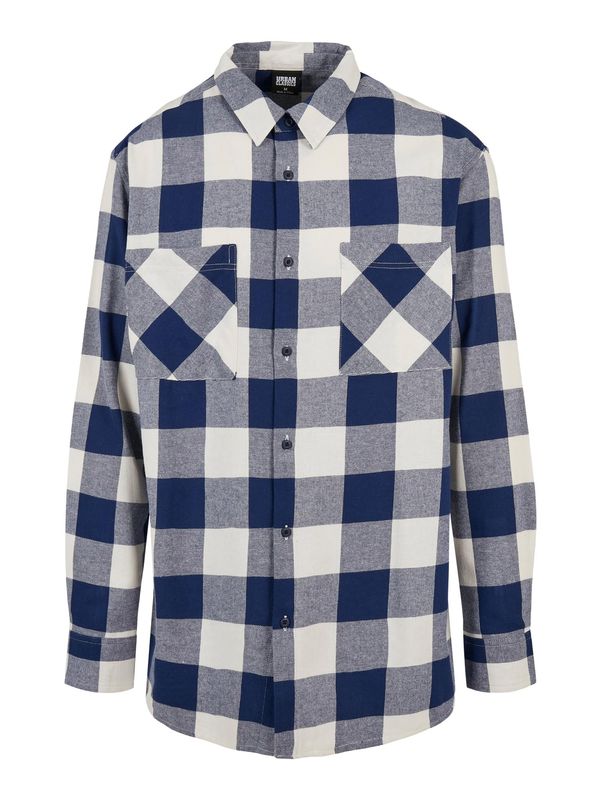 Urban Classics Urban Classics Риза  тъмносиньо / бяло