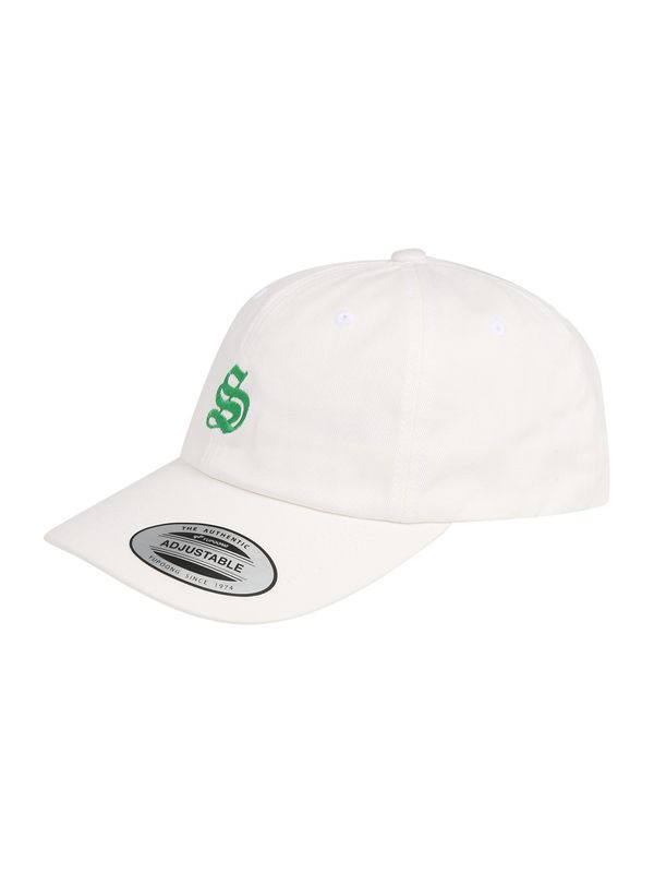 Urban Classics Urban Classics Шапка с козирка 'Letter'  зелено / бяло