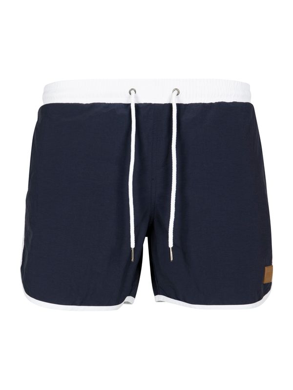 Urban Classics Urban Classics Шорти за плуване  нейви синьо / бяло