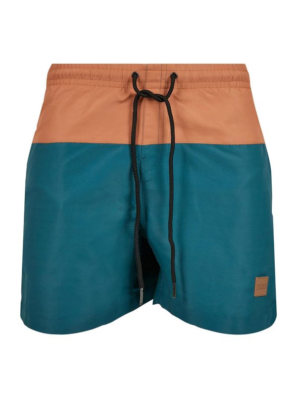 Urban Classics Urban Classics Шорти за плуване  тъмносиньо / кафяво